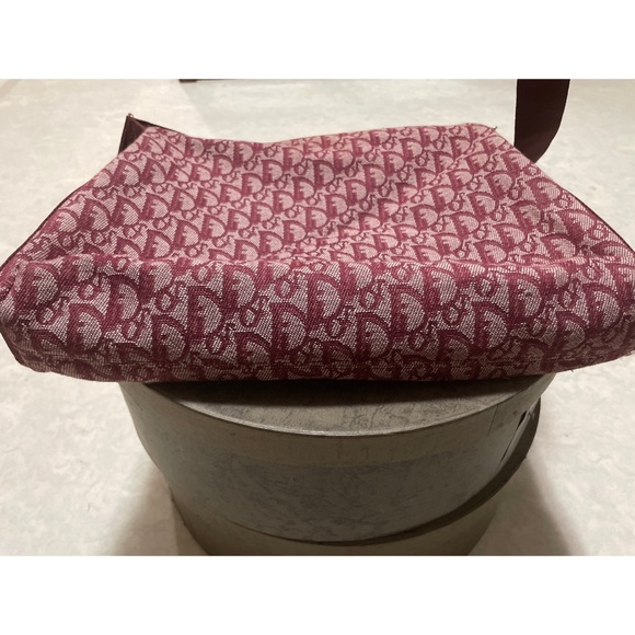Christian Dior Burgundy Monogram Trotter Messenger Bag - Picture 2 of 16